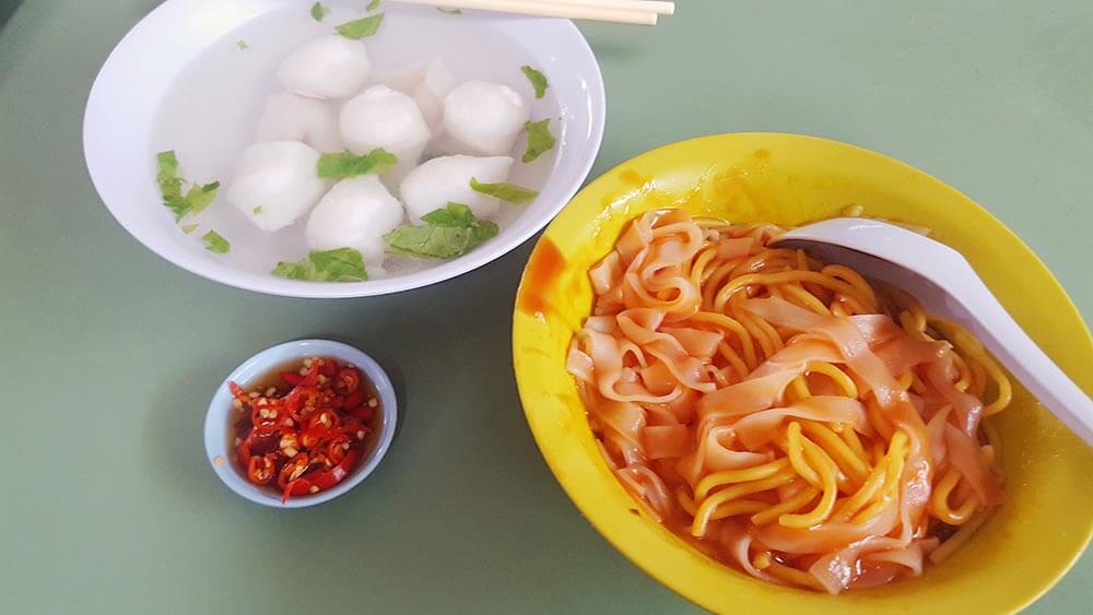 Fishball Noodles In Singapore